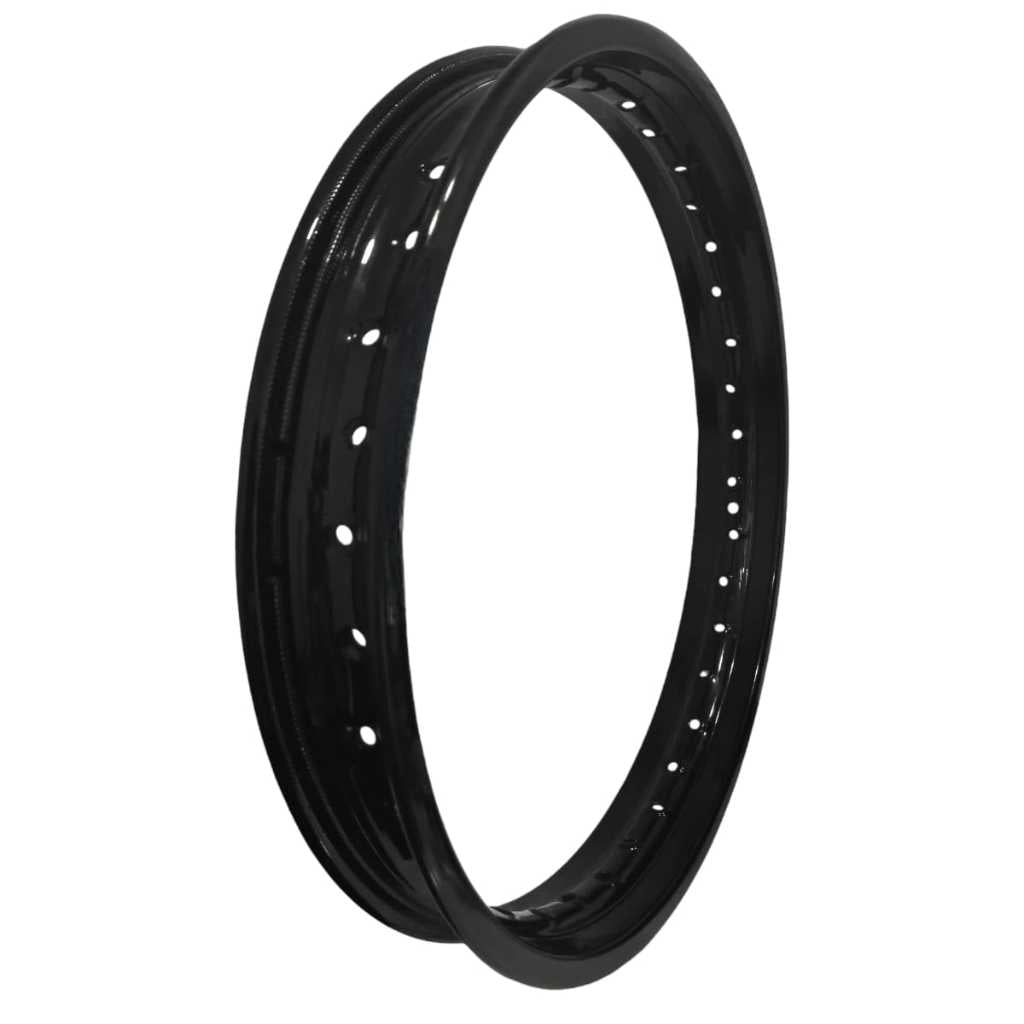 Aro De Ferro Traseiro 18 X 185 Cg Fan Titan 125 1994 Em Diante Preto Brilhante
