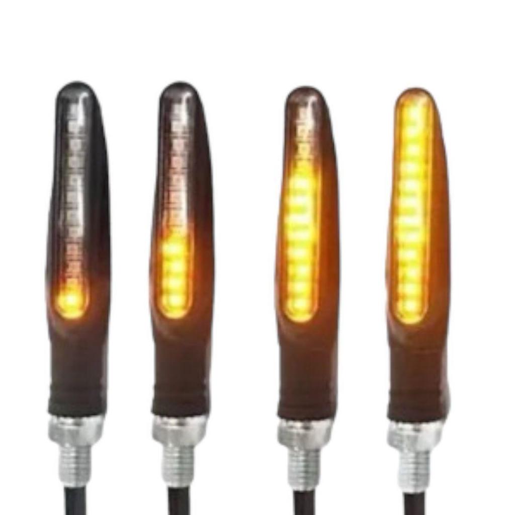 2 Pares De Pisca De Seta Sequencial Led Parafuso Modelo Universal