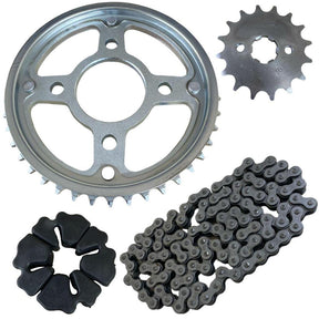 Kit Relação Honda Cg Titan Fan 150 Sem Retentor Aço 1045 C/ Coxim