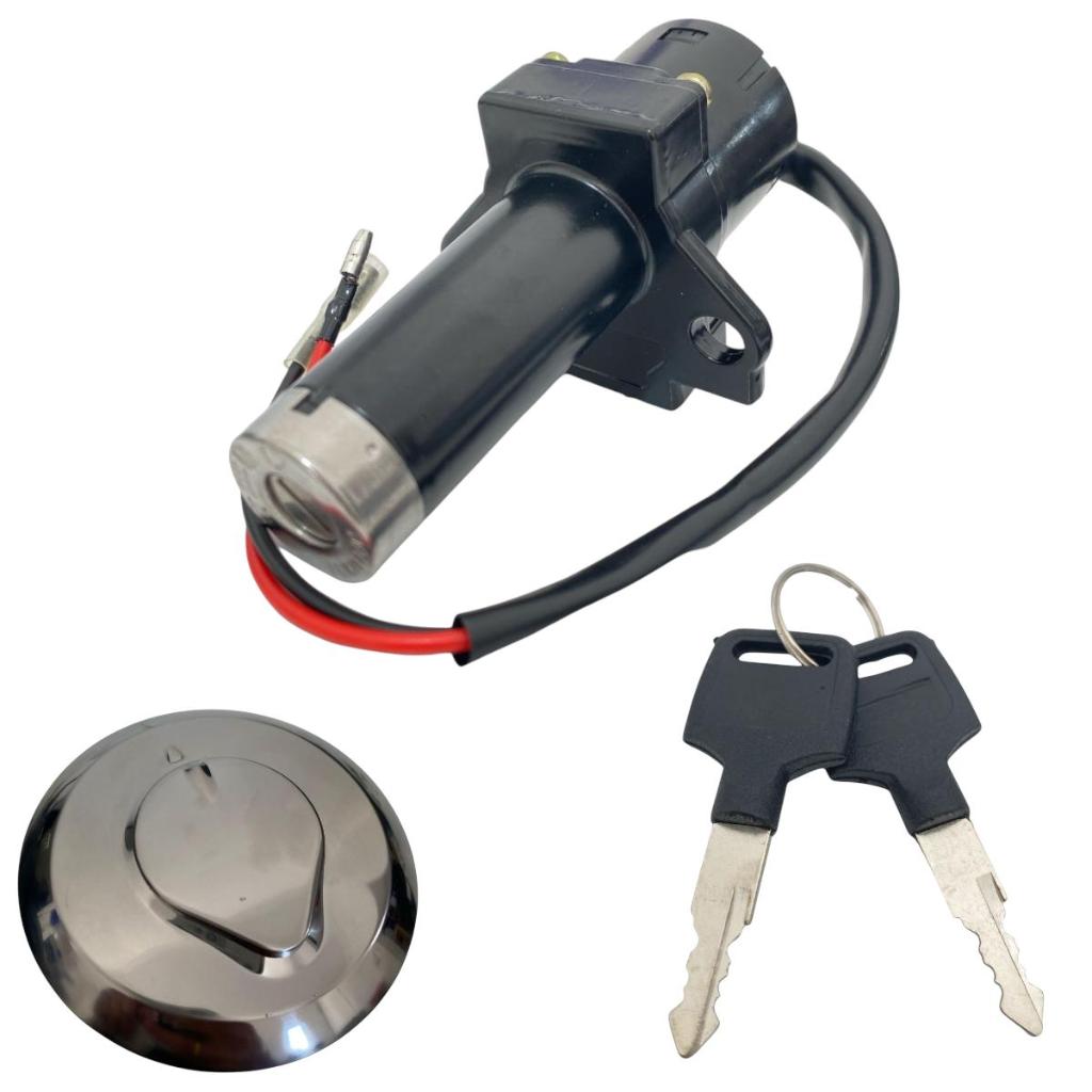 Chave Contato Ignição + Tampa De Tanque  Completo Cbx 250 01 Á 05