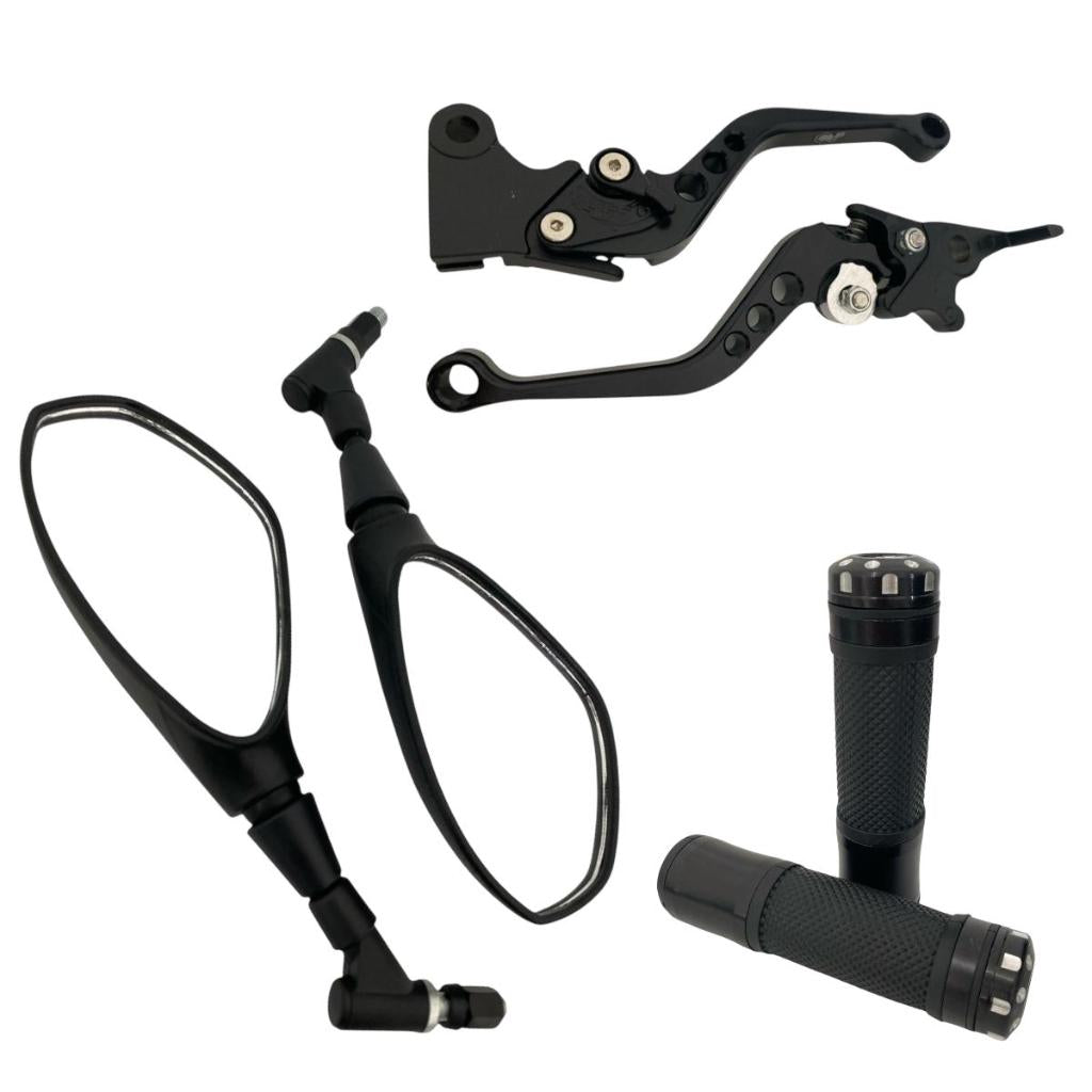 Kit Retrovisor Bmw F800 Giro 360 Manete Luva Titan Fan Freio A Disco