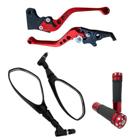Kit Retrovisor Bmw F800 Giro 360 Manete Luva Titan Fan Freio A Disco
