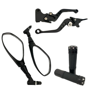 Kit Retrovisor Bmw F800 Giro 360 Manete Luva Titan Fan Freio A Disco