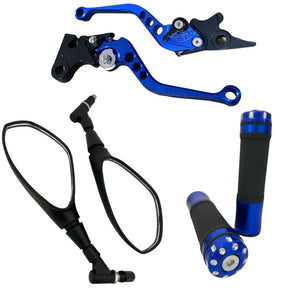 Kit Retrovisor Bmw F800 Giro 360 Manete Luva Titan Fan Freio A Disco
