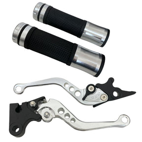 Manete + Manopla Esportivo Modelo Fan Titan 125/150/160 (FREIO A DISCO)