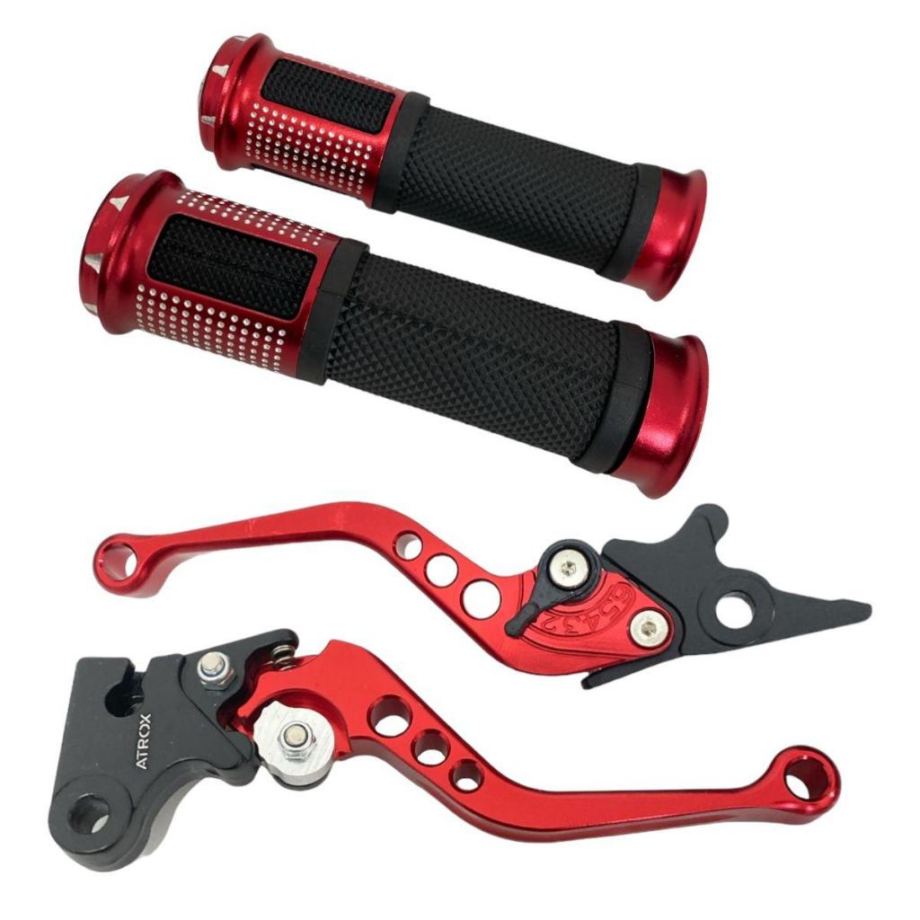 Kit Manete Esportivo + Manopla Diamante Honda Titan Fan 125/150/160 (FREIO A DISCO)