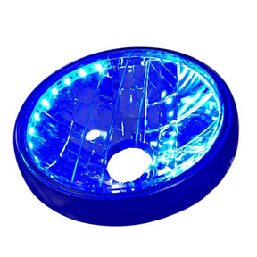 Farol Completo Com Led Azul Titan Ks/Es/Fan 125 2000 Até 2012 Titan 150 Ks/Es/Esd Fan 150 Até 2008