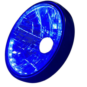 Farol Completo Com Led Azul Titan Ks/Es/Fan 125 2000 Até 2012 Titan 150 Ks/Es/Esd Fan 150 Até 2008