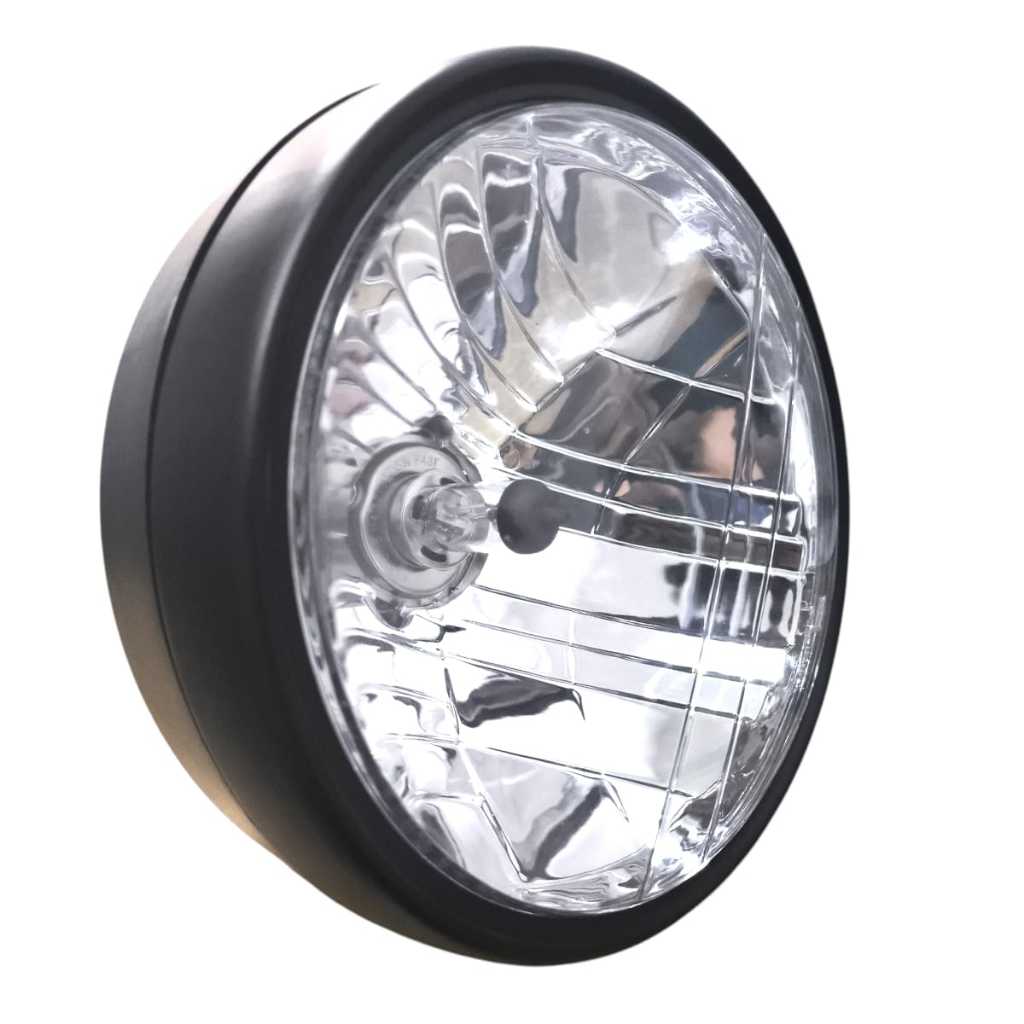 Farol Completo Cg Titan 150 Fan 150 2000 Até 2008 Aro Fosco Com Lâmpada