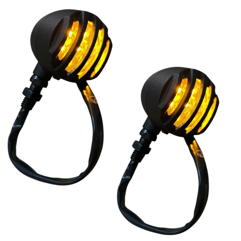 2x Pares De Pisca Modelo Custom Bullet Harley Today Suzuki Yes Universal