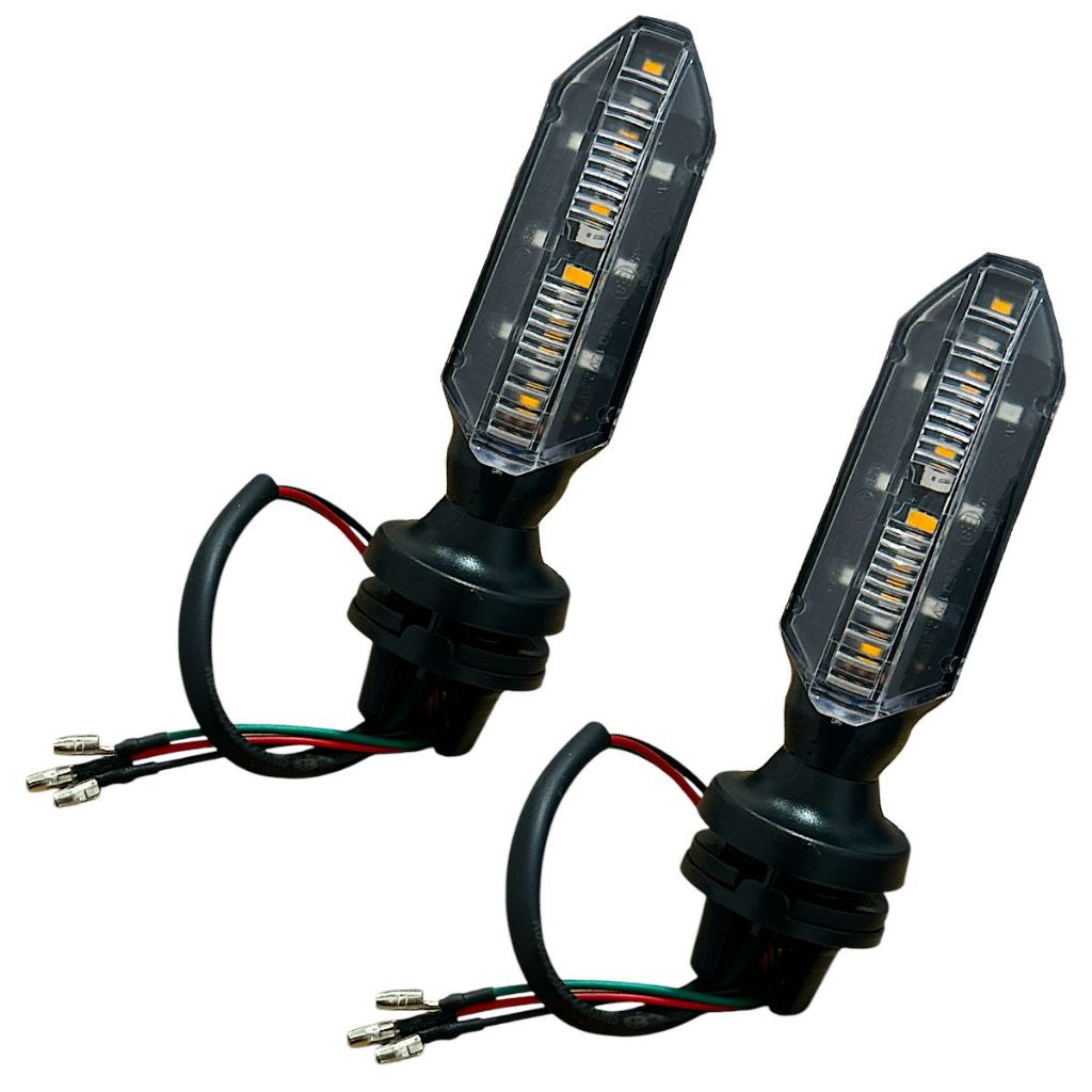Par Pisca Sequencial Modelo Cb 250F Titan Fan 150/160 Start 160 Com Led Drl Azul