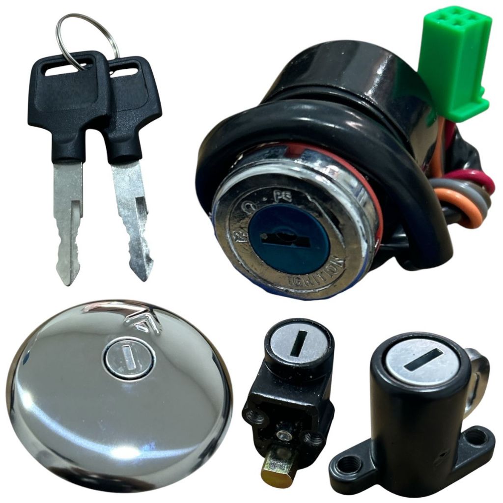 Kit Ignição Conjunto De Travas Suzuki Intruder 125 2005 Até 2010 ( 4 Peças )