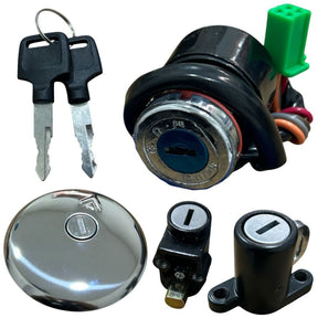 Kit Ignição Conjunto De Travas Suzuki Intruder 125 2005 Até 2010 ( 4 Peças )