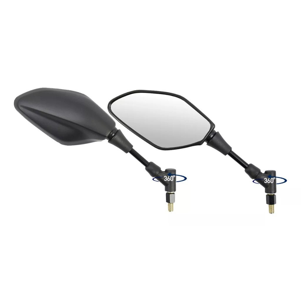 Par De Retrovisor Modelo Mt 03 07 09 Retrátil Giro 360 Honda