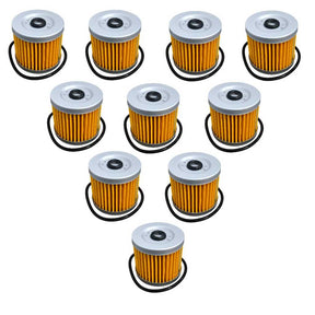 10x Filtro De Óleo Suzuki Yes 125 Intruder Apache 150 Kasinski Burgman Comet 250 (C/Anel Oring)