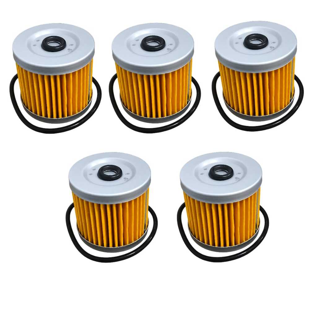 5x Filtro De Óleo Suzuki Yes 125 Intruder Apache 150 Kasinski Burgman Comet 250 (C/Anel Oring)