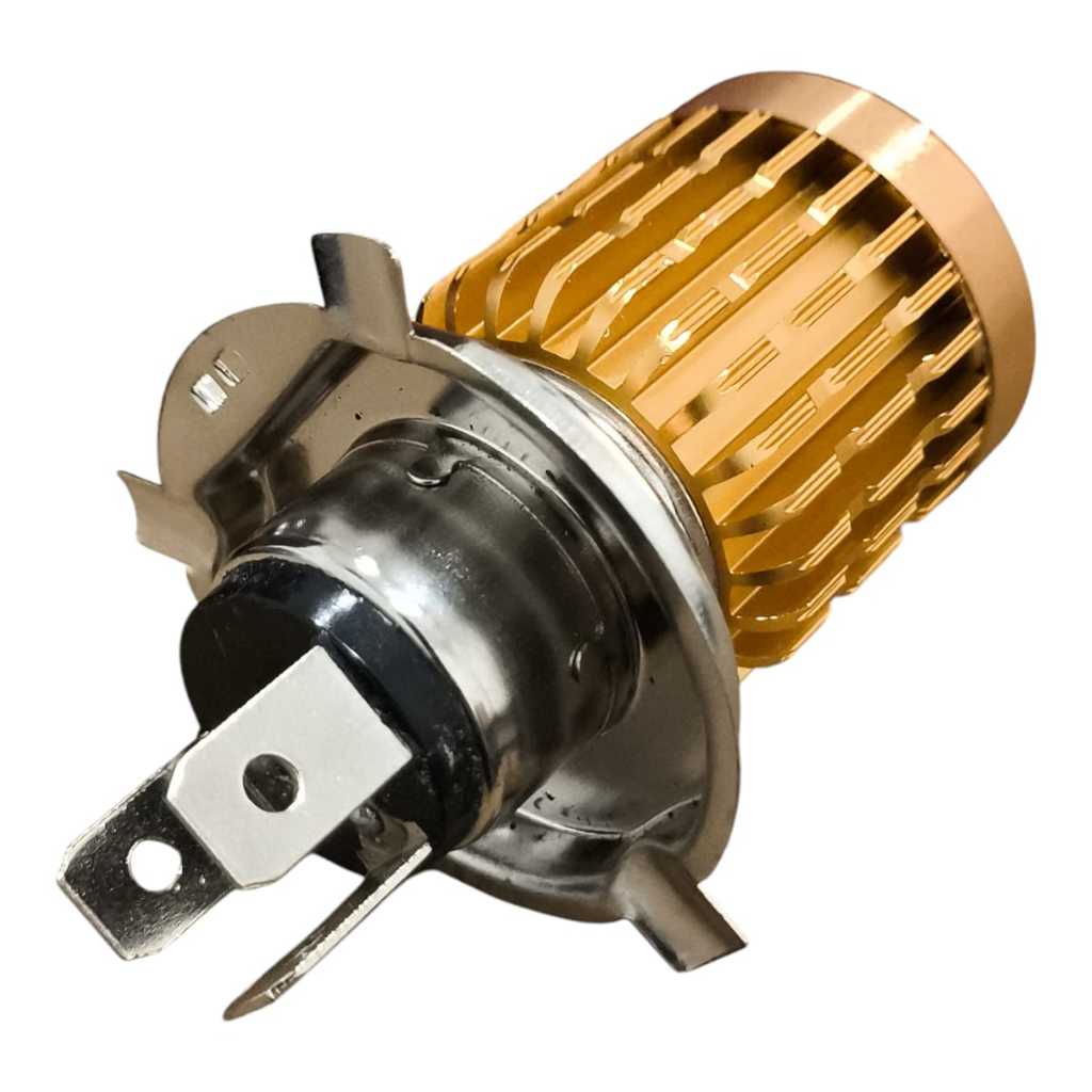 Lampada Farol de Led H4 Base Pta Olho de Peixe 6500K Mod Original