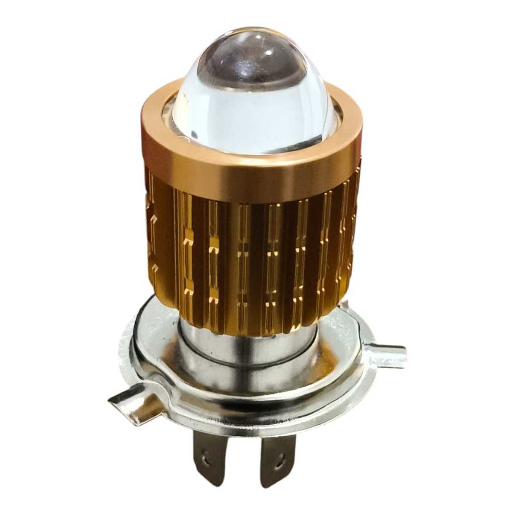 Lampada Farol de Led H4 Base Pta Olho de Peixe 6500K Mod Original
