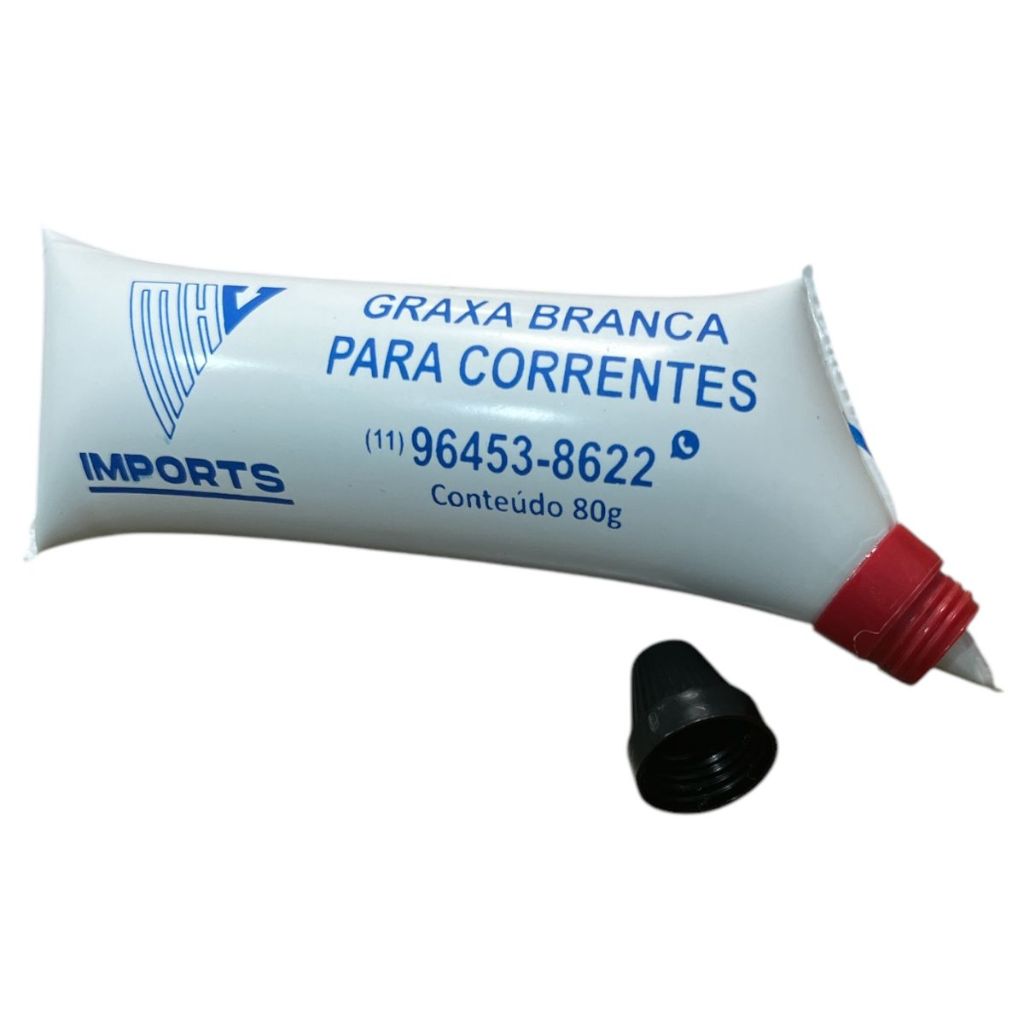 10x Unidades Graxa Branca Moto Corrente Transmissão 80g