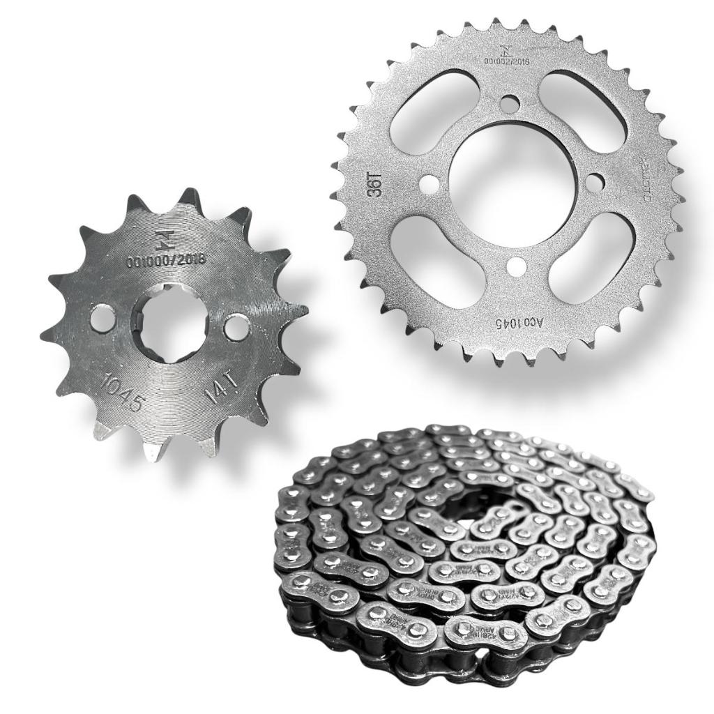 1x Kit Relação Transmissão Aço-1045 Modelo Sundown Web 100 Todos Os Anos