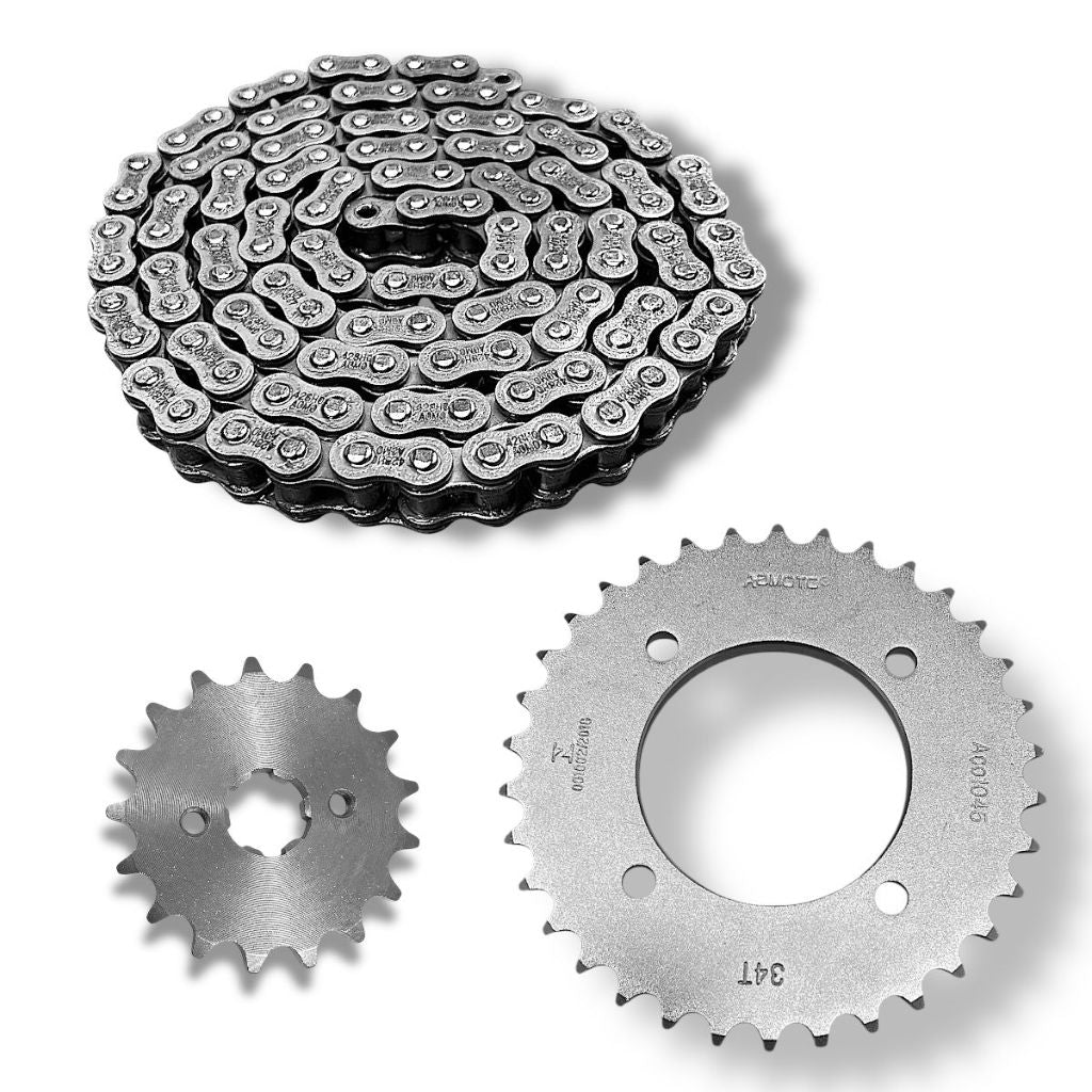 1x Kit Transmissão Relação Aço-1045 Biz 100 2012 Até 2015 Mod Original