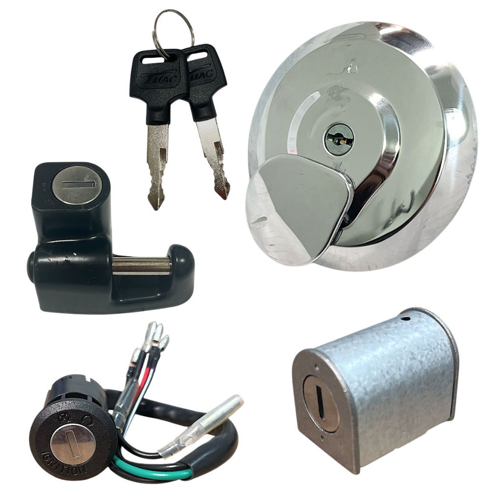 Conjunto De Ignição P/Moto Honda Cg 125 Titan 1995 Até 1999 Mod Original Travas