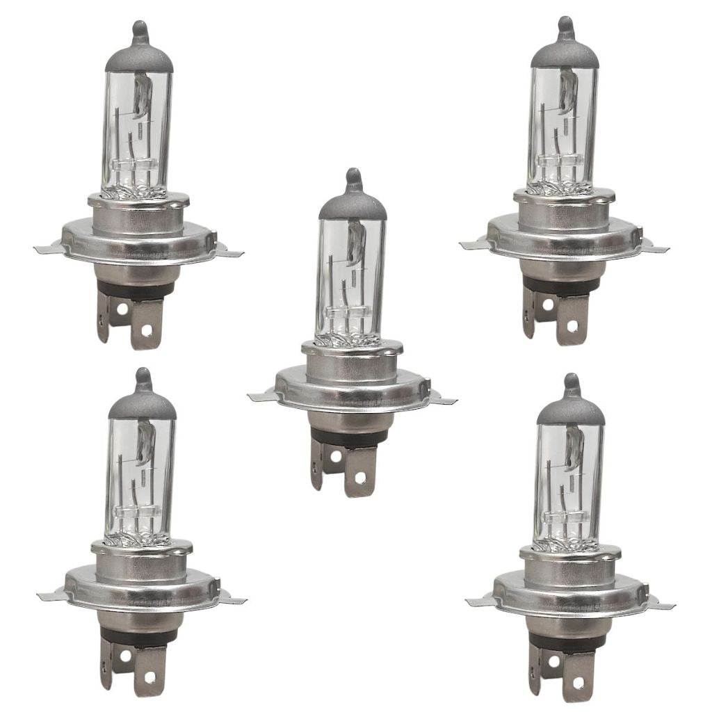 5x Lâmpada Halogena Para Moto Farol - H4 35/35W Comum Mod Original