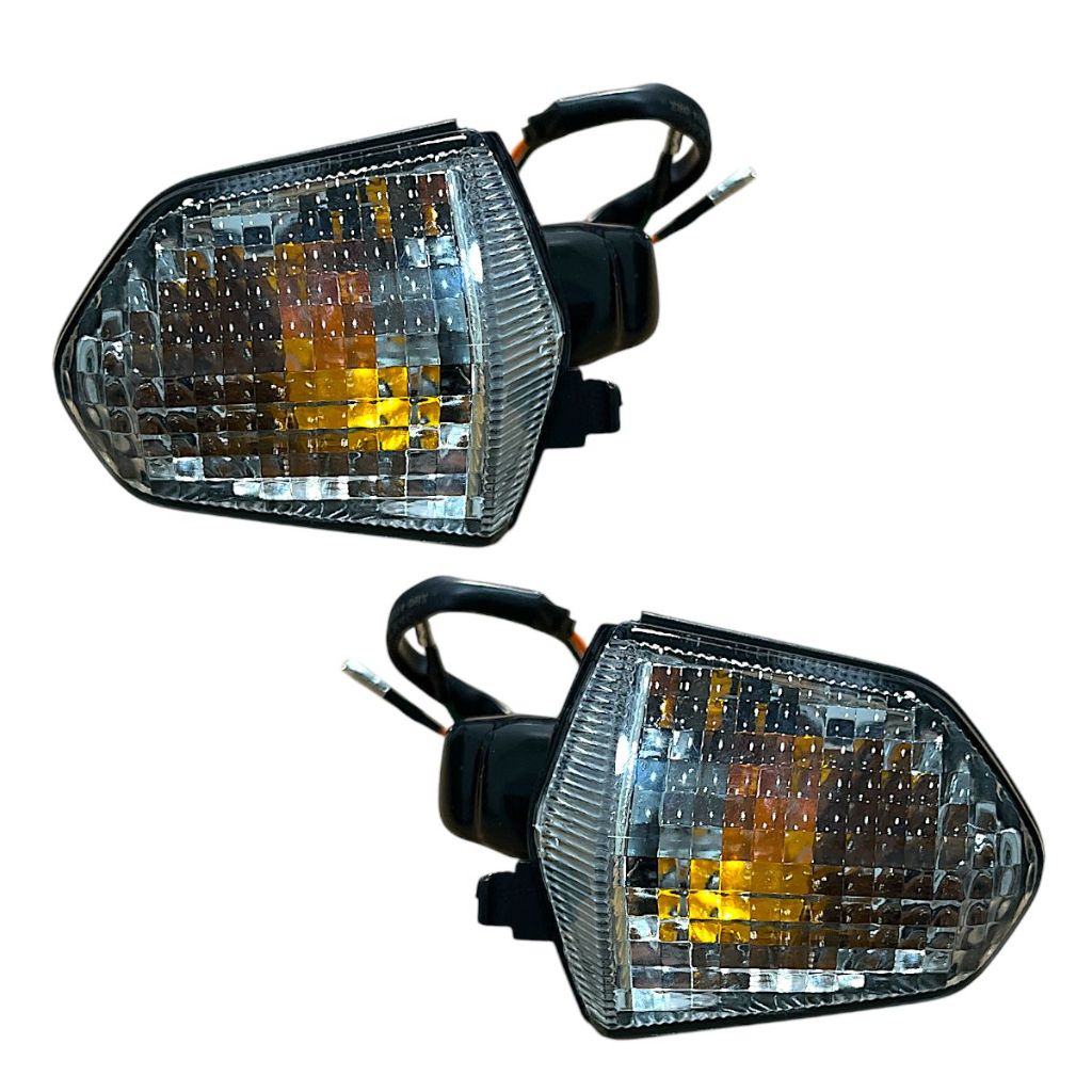 Kit Com 2 Pisca P/Moto Honda Pop 110I 2016 2017 Até 2023 Cristal De/Td