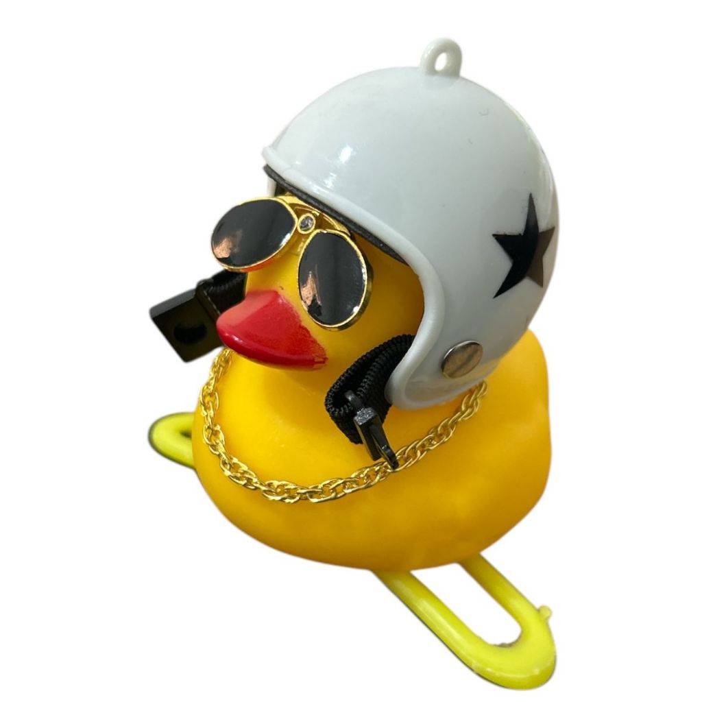 Pato De Motoqueiro Enfeite Ciclista Universal Encaixe De Guidão
