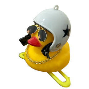 Pato De Motoqueiro Enfeite Ciclista Universal Encaixe De Guidão