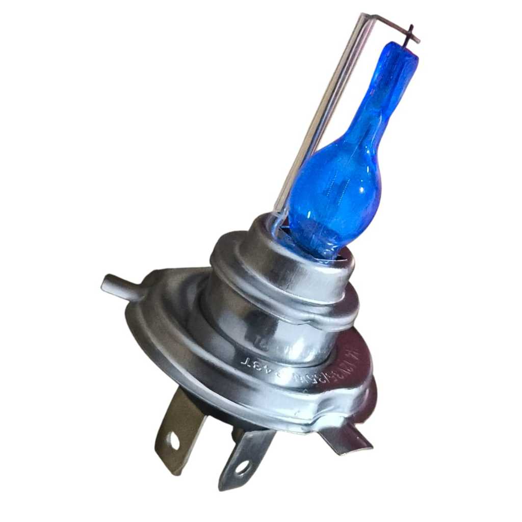 1 Un Lâmpada Para Moto Farol Super Branca - H4 Hir 12v 35/35w P43T Mod Original