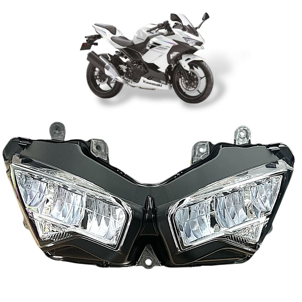 1 Farol Completo P/Moto Kawasaki Ninja 400 19 Até 23 Modelo Original