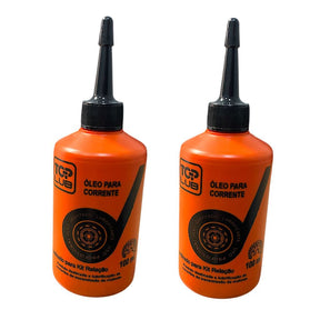 Par De Oléo Grafitado Lubrificante Corrente Transmissão Relação Moto Bike 100ML