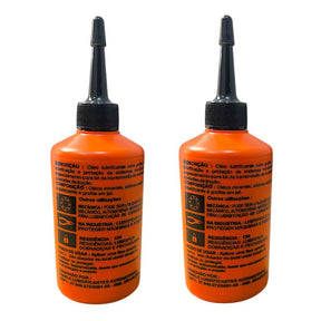 Par De Oléo Grafitado Lubrificante Corrente Transmissão Relação Moto Bike 100ML