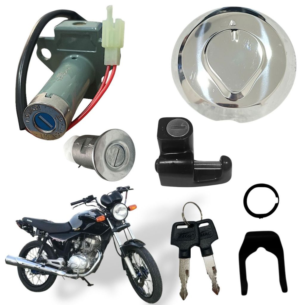 Conjunto De Trava Honda Cg Titan 150 Ks/Es/Kse 2004 Até 2008 Mod Original