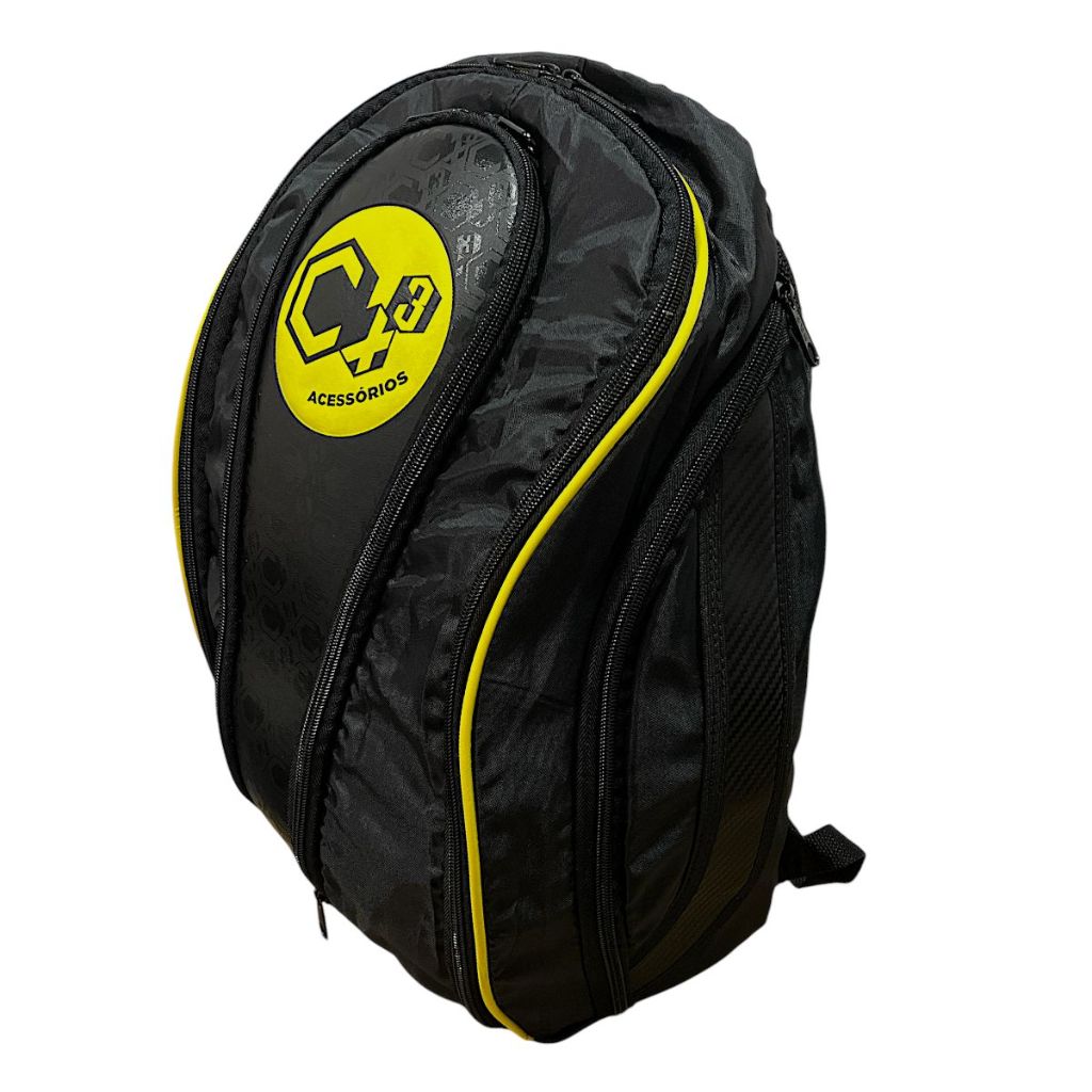 Mochila Esportiva P/Capacete C/Bolso Interno Nylon Moto Motoqueiro