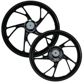 Kit Par De Rodas De Liga Leve Pé de Galinha + Disco De Freio Cg Titan/Fan 150 09 A 13