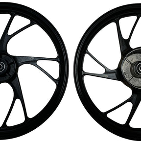 Kit Par De Rodas De Liga Leve Pé de Galinha + Disco De Freio Cg Titan/Fan 150 09 A 13