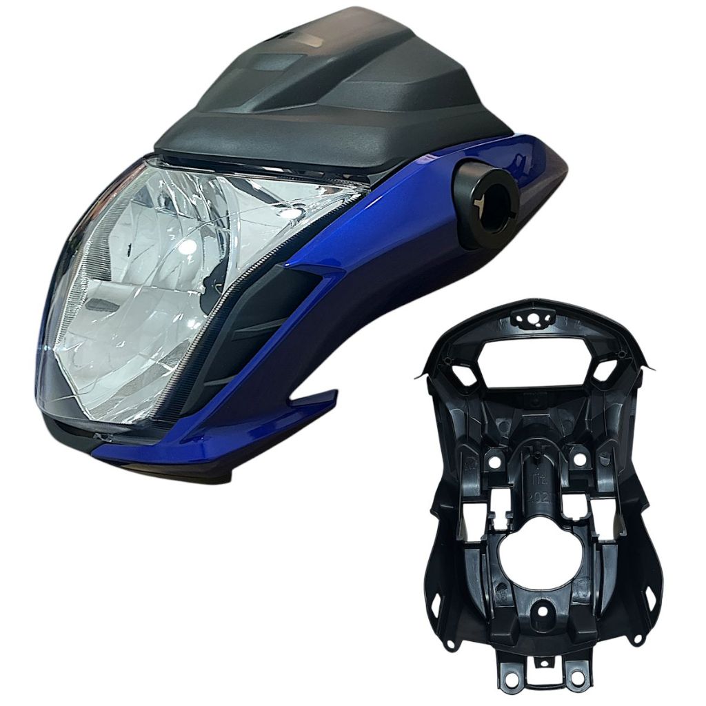 1 Farol Caren/Lat Completo Honda Fan 160 Azul 2022 Mod Original