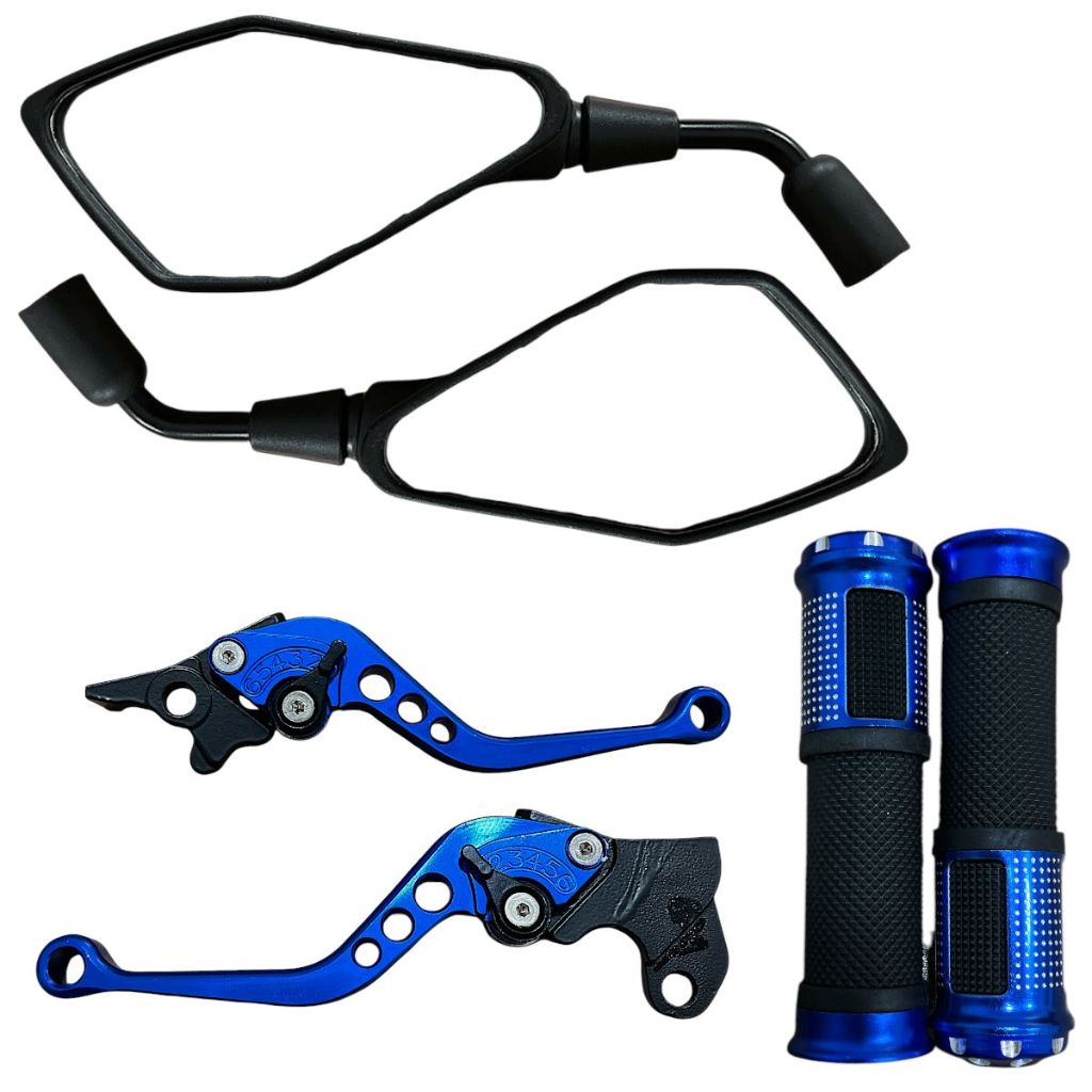 Par De Retrovisor + Manete + Manopla Diamante Xre300 Xr250