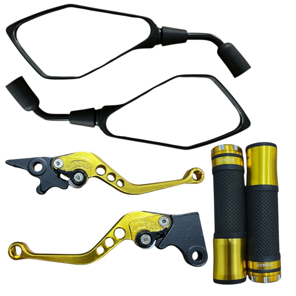 Par De Retrovisor + Manopla Saturno + Manete Honda Cbx 250 Twister Cb 300 Cbx 200
