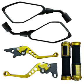 Manopla Diamante + Manete + Par Retrovisor Honda Cbx 250 Cb 300