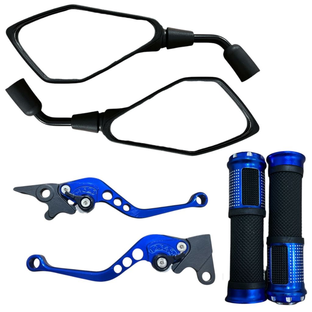 Manopla Diamante + Manete + Par Retrovisor Honda Cbx 250 Cb 300