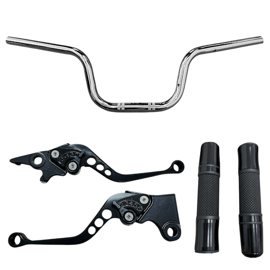 Kit Par Manete + Manopla Júpiter + Guidão Honda Cg 160 Titan Es/Esd Cb 250F Twister