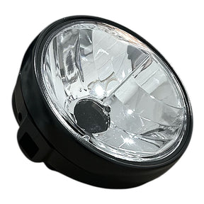 Farol Bloco Optico Yamaha Factor 125 2009 Aro Preto De Aço Mod Original