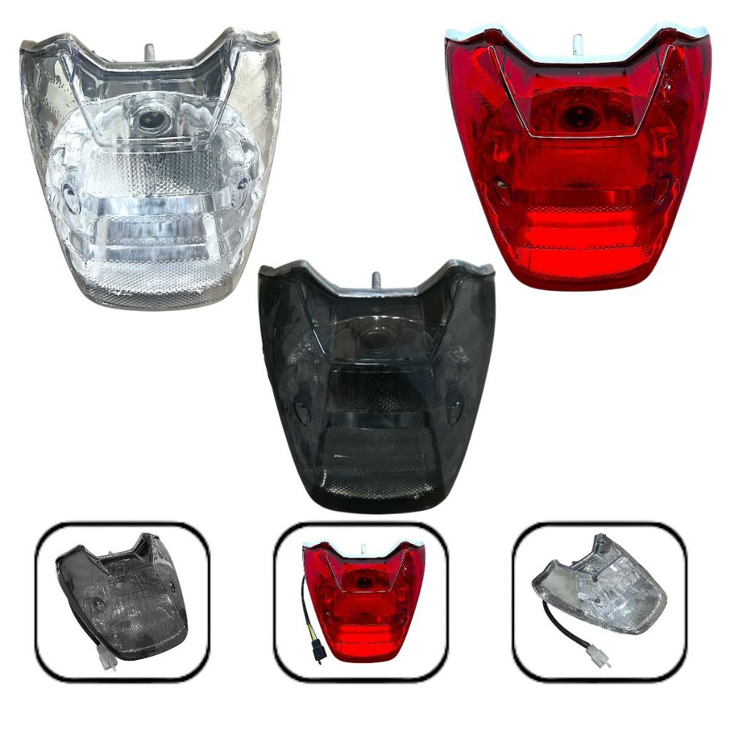 Lanterna Traseira Compatível Honda Cg Titan 150 2004 Á 2009 Fume/Cristal/Vermelha