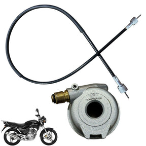 Engrenagem Velocímetro Caracol + Cabo De Velocímetro Ybr 125 Ed 2002 Até 2005