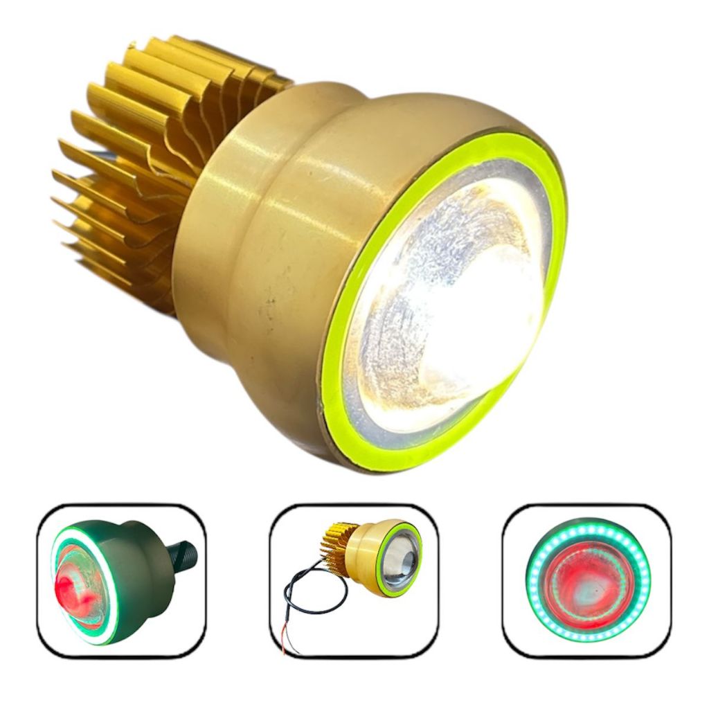 1x Lâmpada Farol Pisca Alto Strobo Carro Moto Universal 12v Olho De Peixe