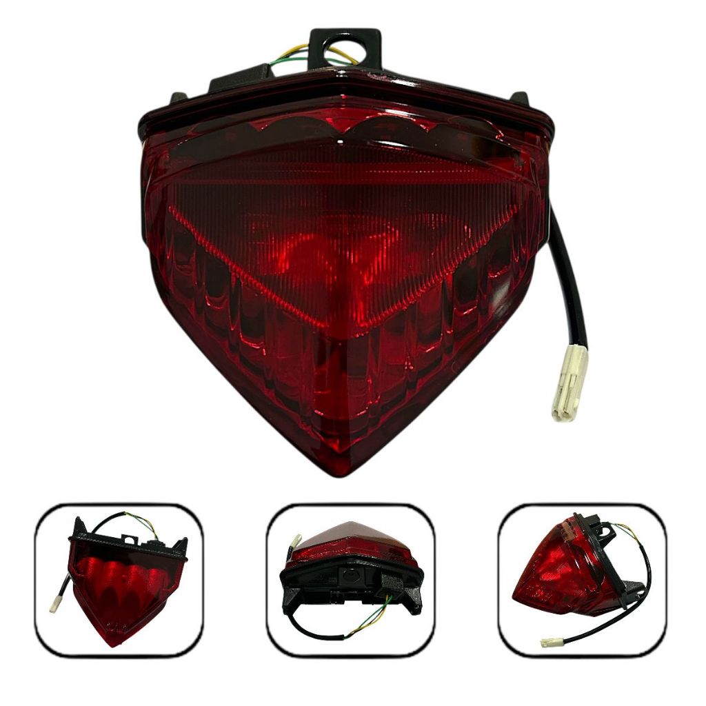 Lanterna Led Vermelha Traseira P/Moto Honda Hornet Cb600 2012 Até 2015