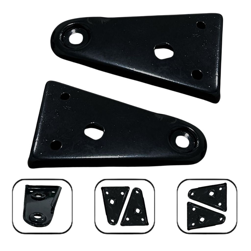 Par Suporte Orelha Farol Preto P/Moto Cbx 200 Strada 1999 Até 2000